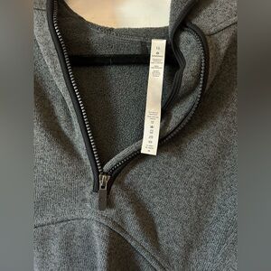 Lululemon Athletica Gray Zip Up Sweater Knit